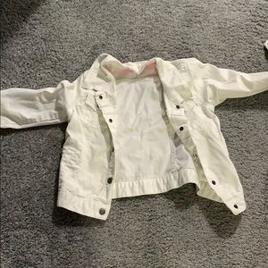 Girls White Jean Jacket